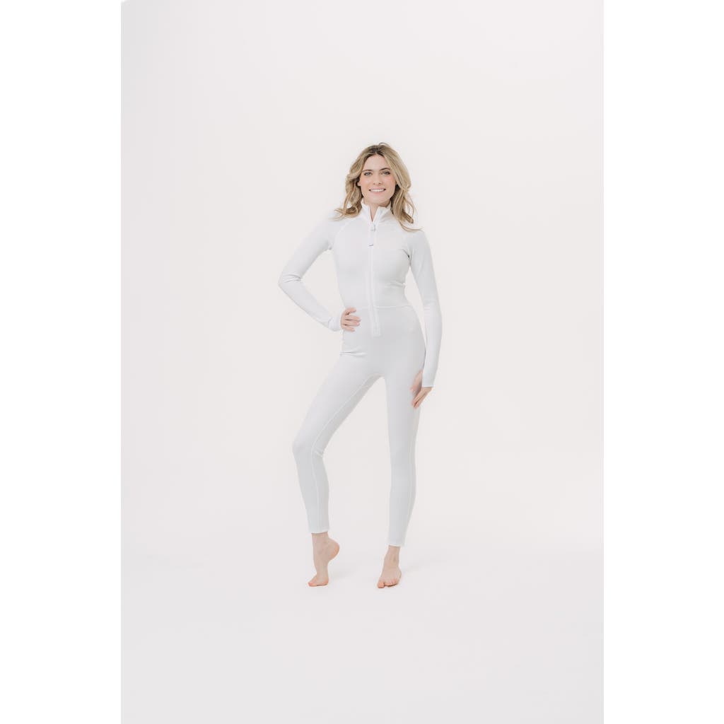 TUTUBLUE Women's Full-Body One-Piece Swimsuit - UPF 50+ in Bright White at Nordstrom, Size Large