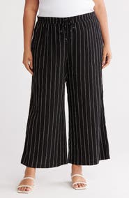 Caslon® Crinkle Wide Leg Pants