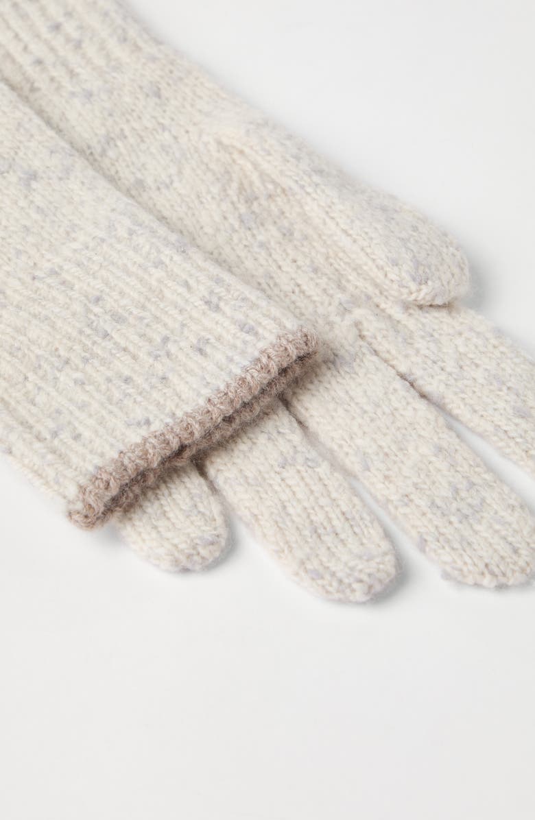 Brunello Cucinelli Knit gloves, Alternate, color, Pearl