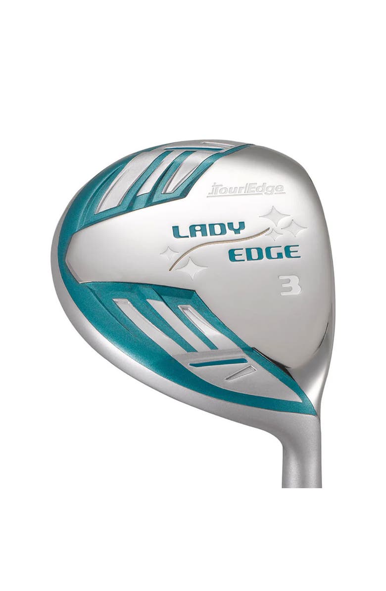 Tour Edge Lady Edge 8 Piece Womens Left Hand Half Golf Set - Standard / Ladies / Turq/White, Alternate, color, Grey