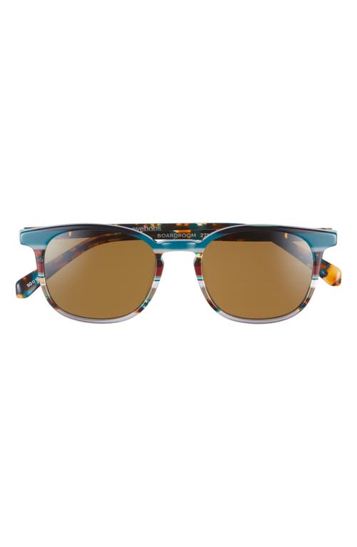 Eyebobs Boardroom 49mm Polarized Sunglasses In Teal Tortoise
