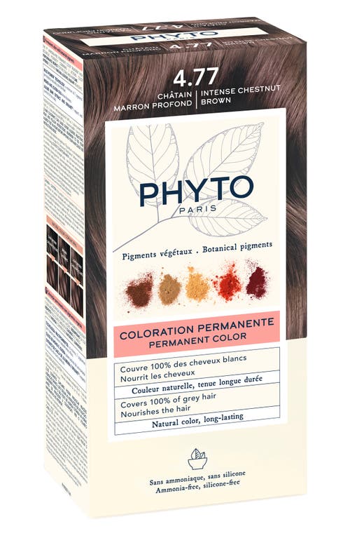 Phytocolor Permanent Hair Color in 4.77 Intense Chestnut Brown 