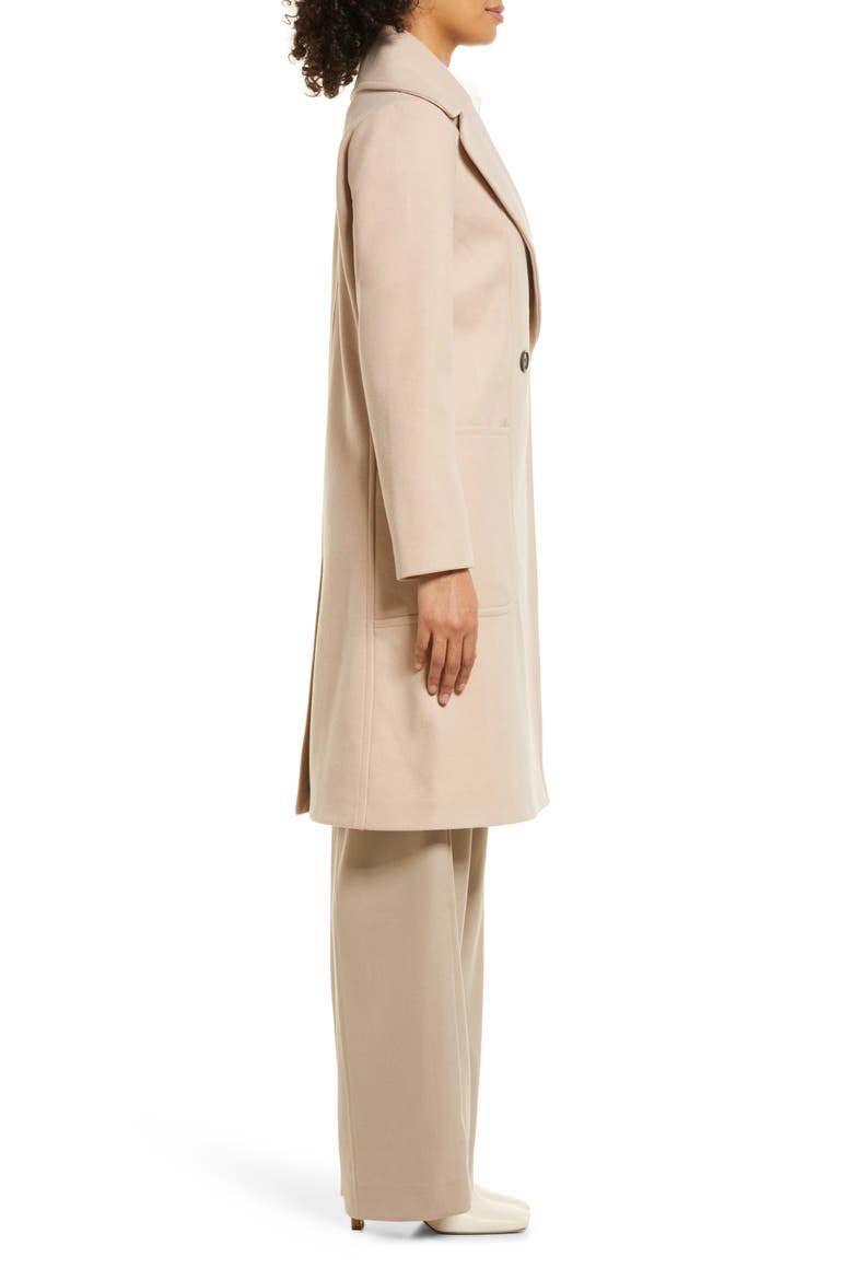 Double Breasted Coat, Alternate, color, TAN DOESKIN