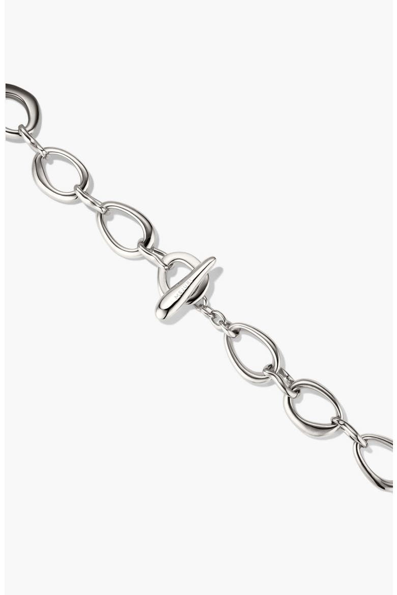 Dôme Ripple Chain Necklace, Alternate, color, Sterling Silver