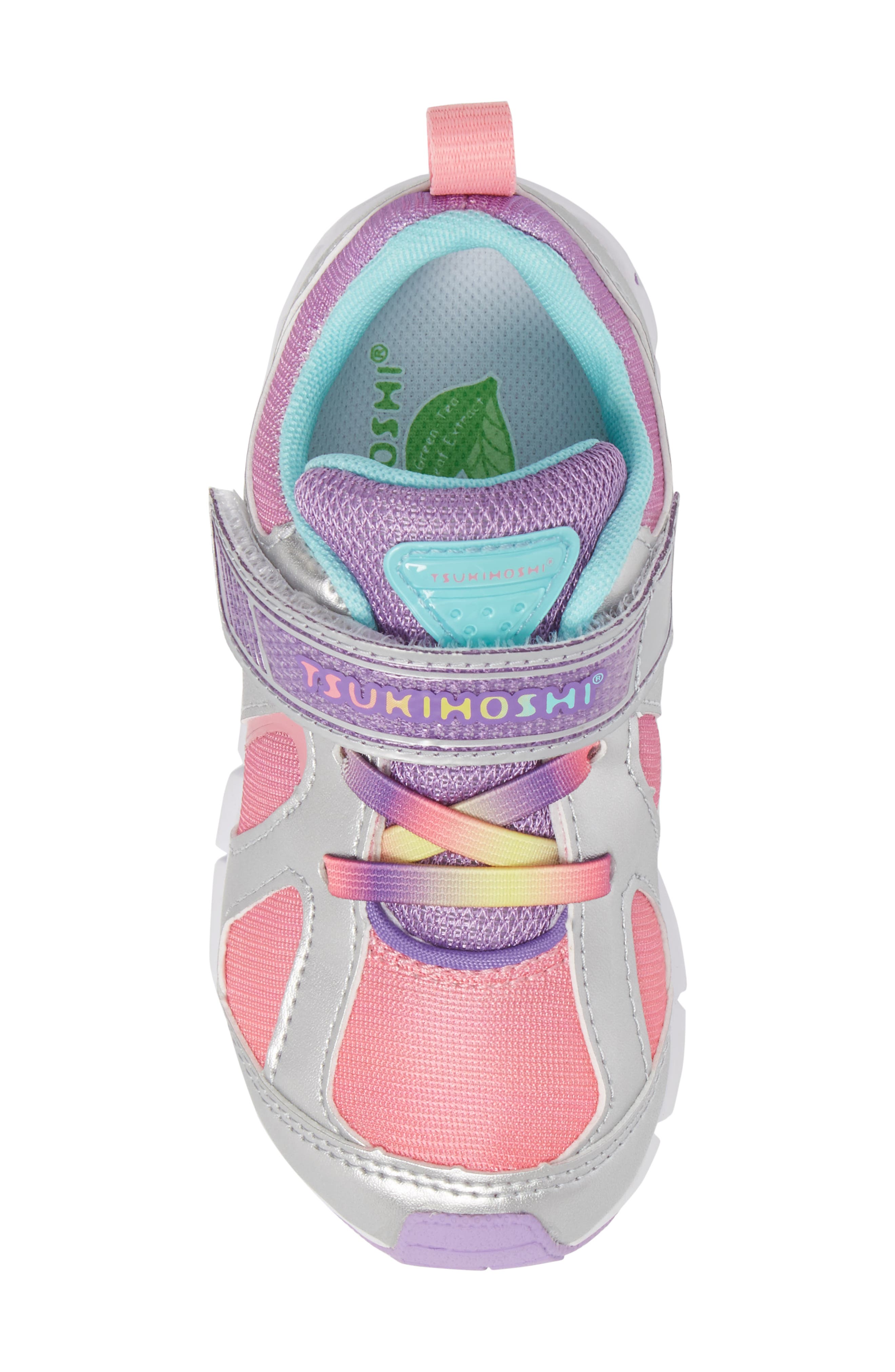 Tsukihoshi Rainbow Washable Sneaker, Alternate, color, Silver/ Lavender