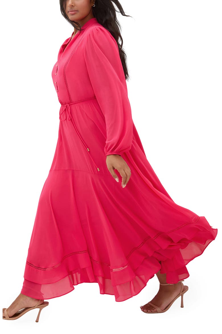 Yasmin Maxi Dress, Alternate, color, LIPSTICK