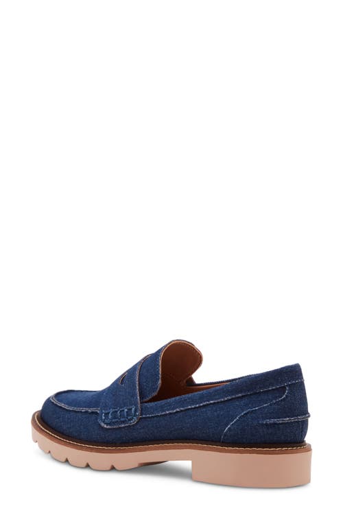 Blondo Waterproof Penny Loafer In Blue