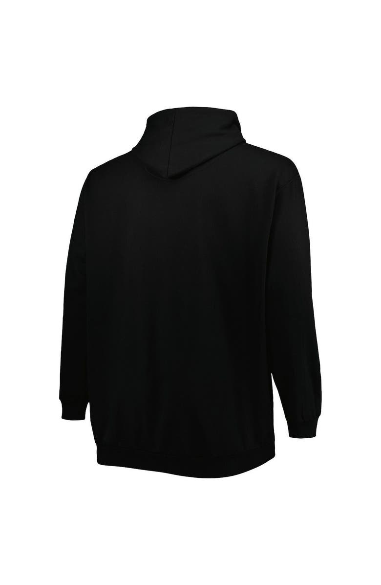 FANATICS Men's Fanatics Branded Black Carolina Panthers Big & Tall Pop of Color Pullover Hoodie, Alternate, color, 