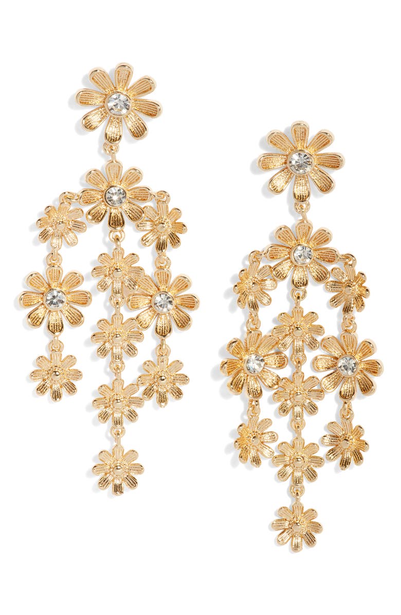 Stella + Ruby Daisy Blossom Chandelier Earrings, Main, color,