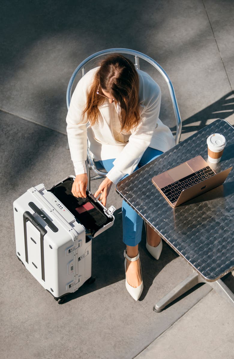 barmes First Edition Two-Tone Spinner Carry-On Luggage, Alternate, color,