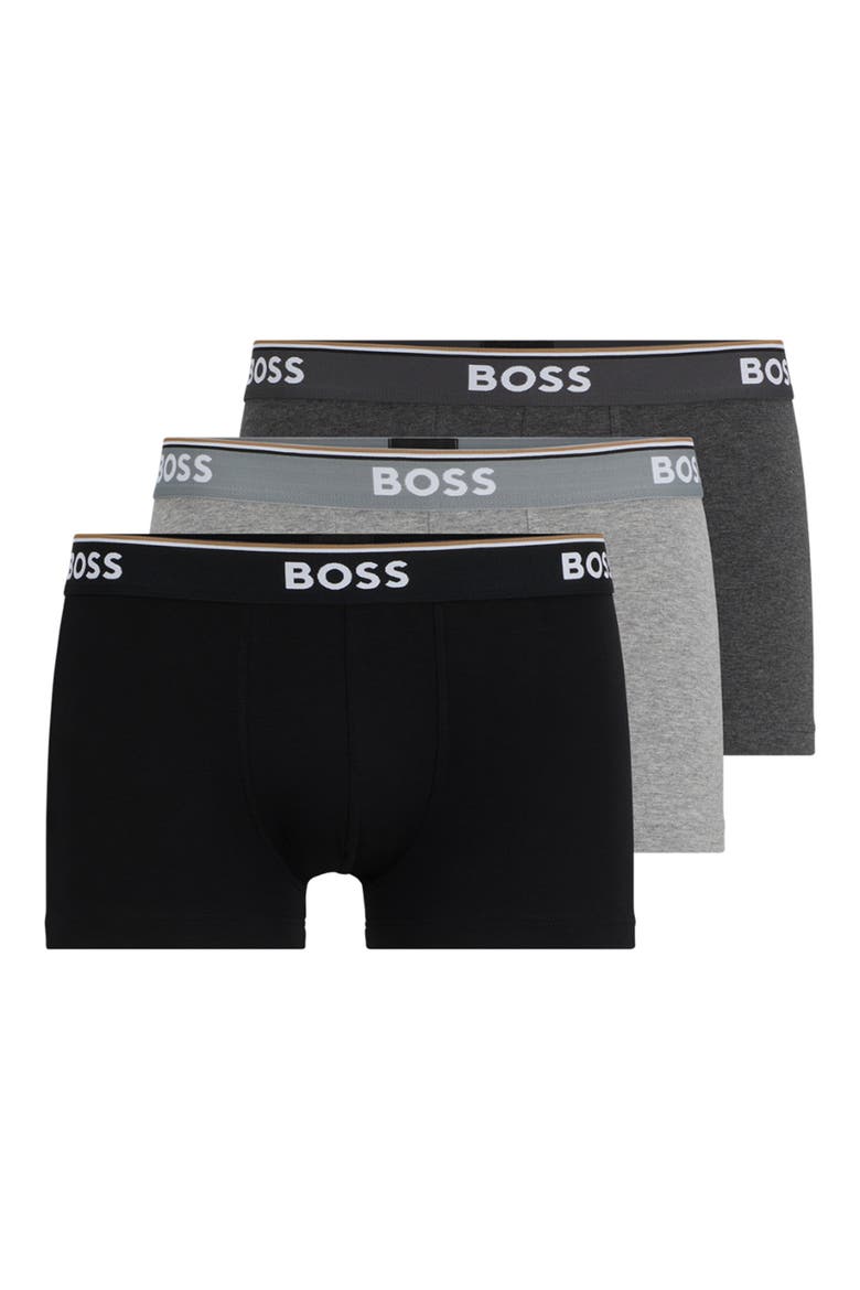3-Pack Power Stretch Cotton Trunks, Alternate, color, OPEN GREY