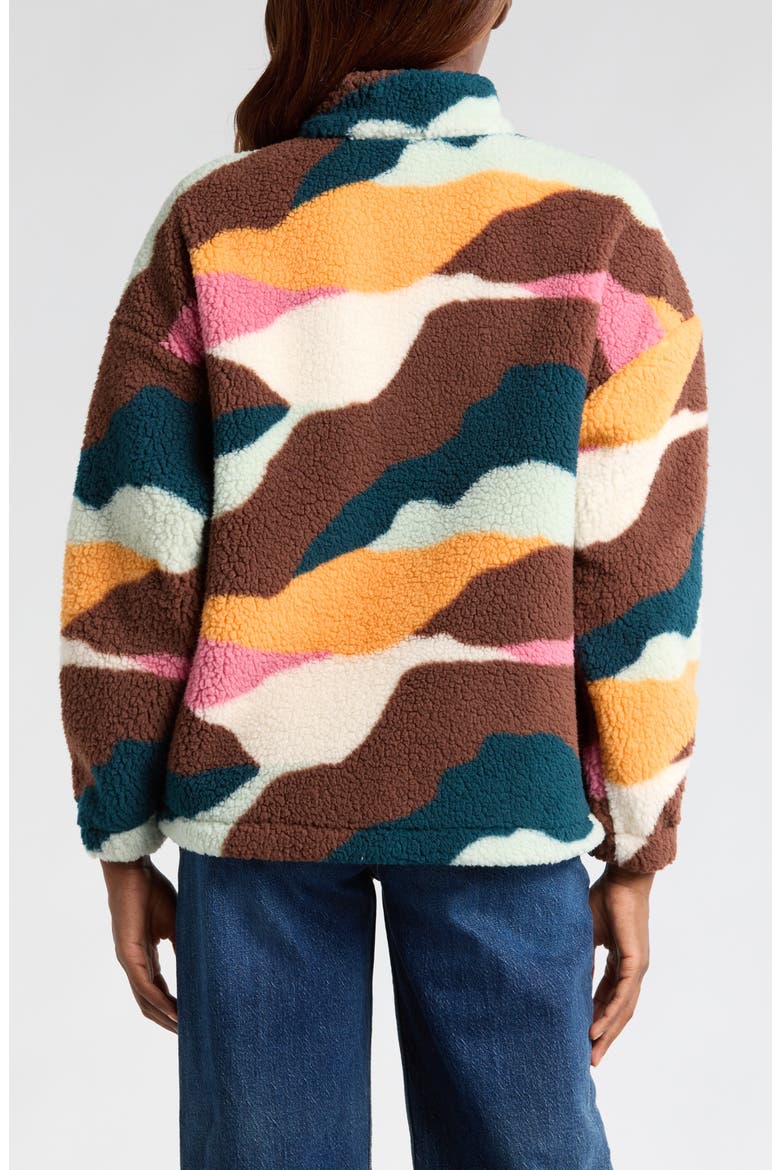Strates Fleece Jacket, Alternate, color, STRATES PRINT