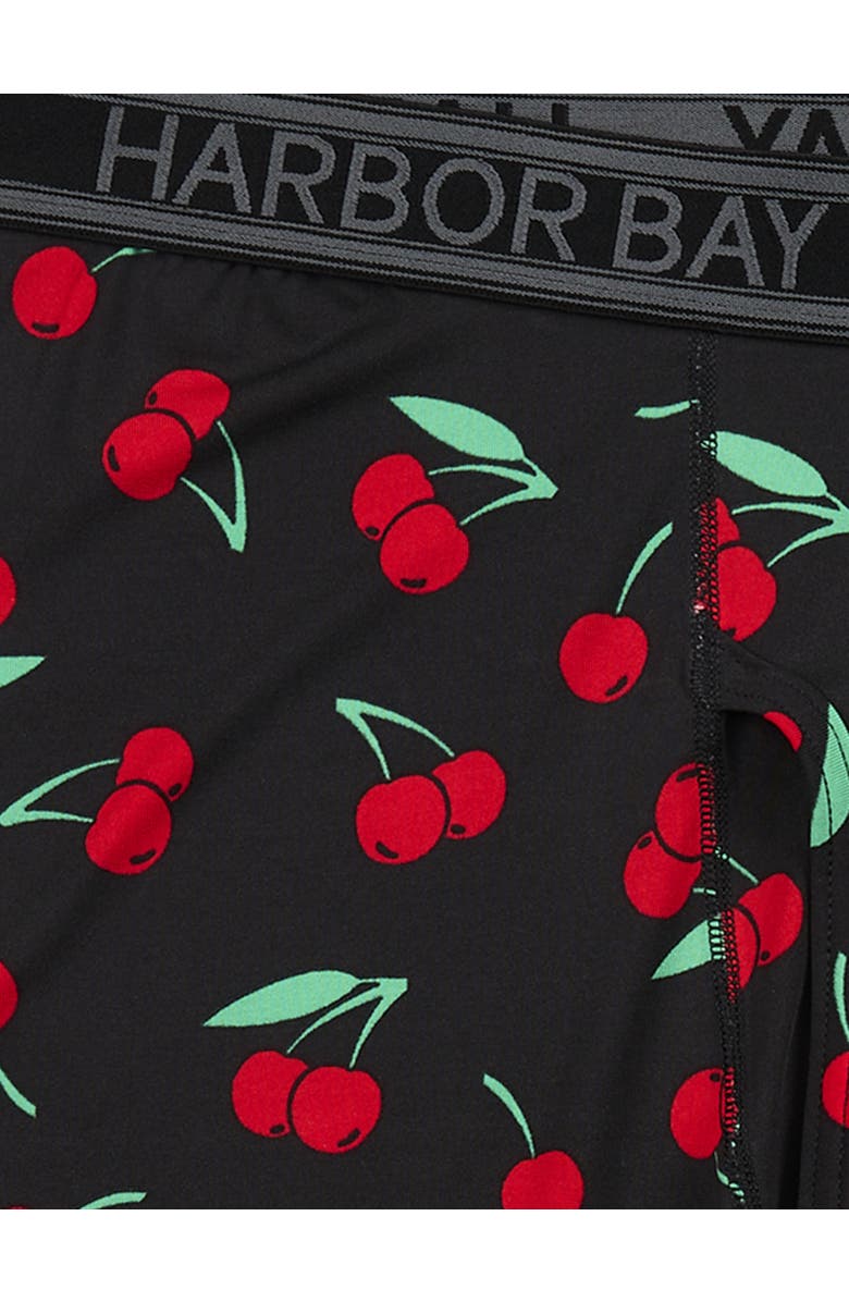 Harbor Bay by DXL Big & Tall Cherry Love Tech 5 Inch Boxer Briefs, Alternate, color, 