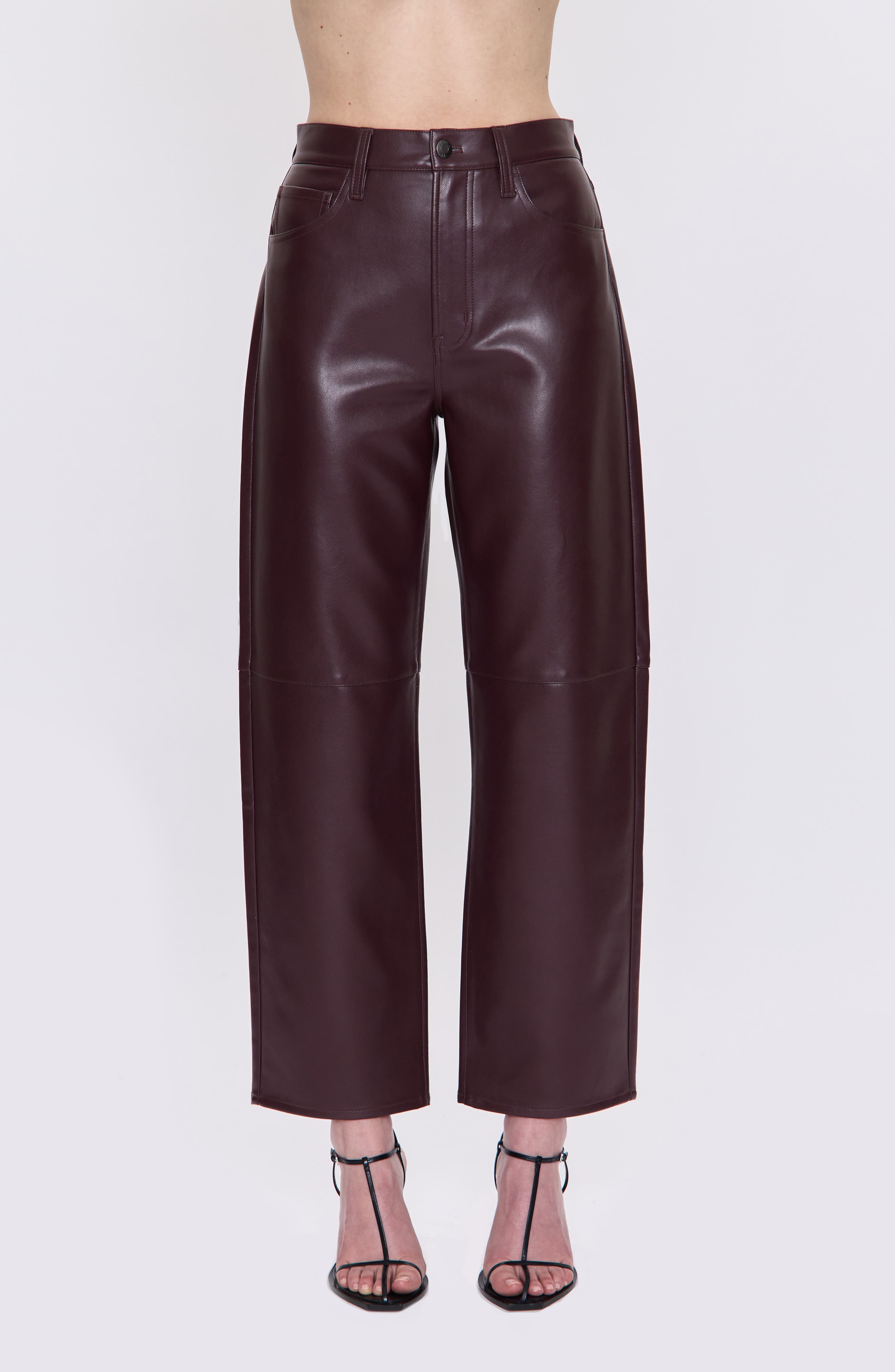 Pistola Jett Faux Leather Wide Leg Pants