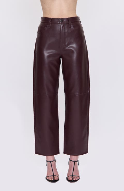 Jett Faux Leather Wide Leg Pants