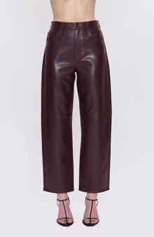 Pistola Jett Faux Leather Wide Leg Pants