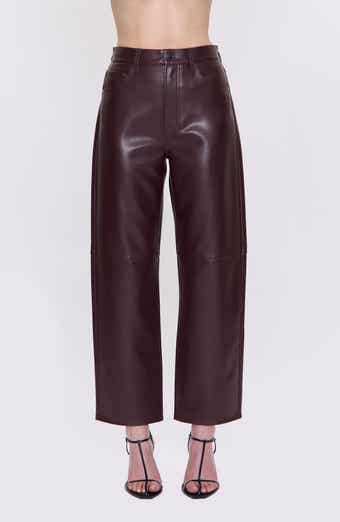 Pistola Jett Faux Leather Wide Leg Pants