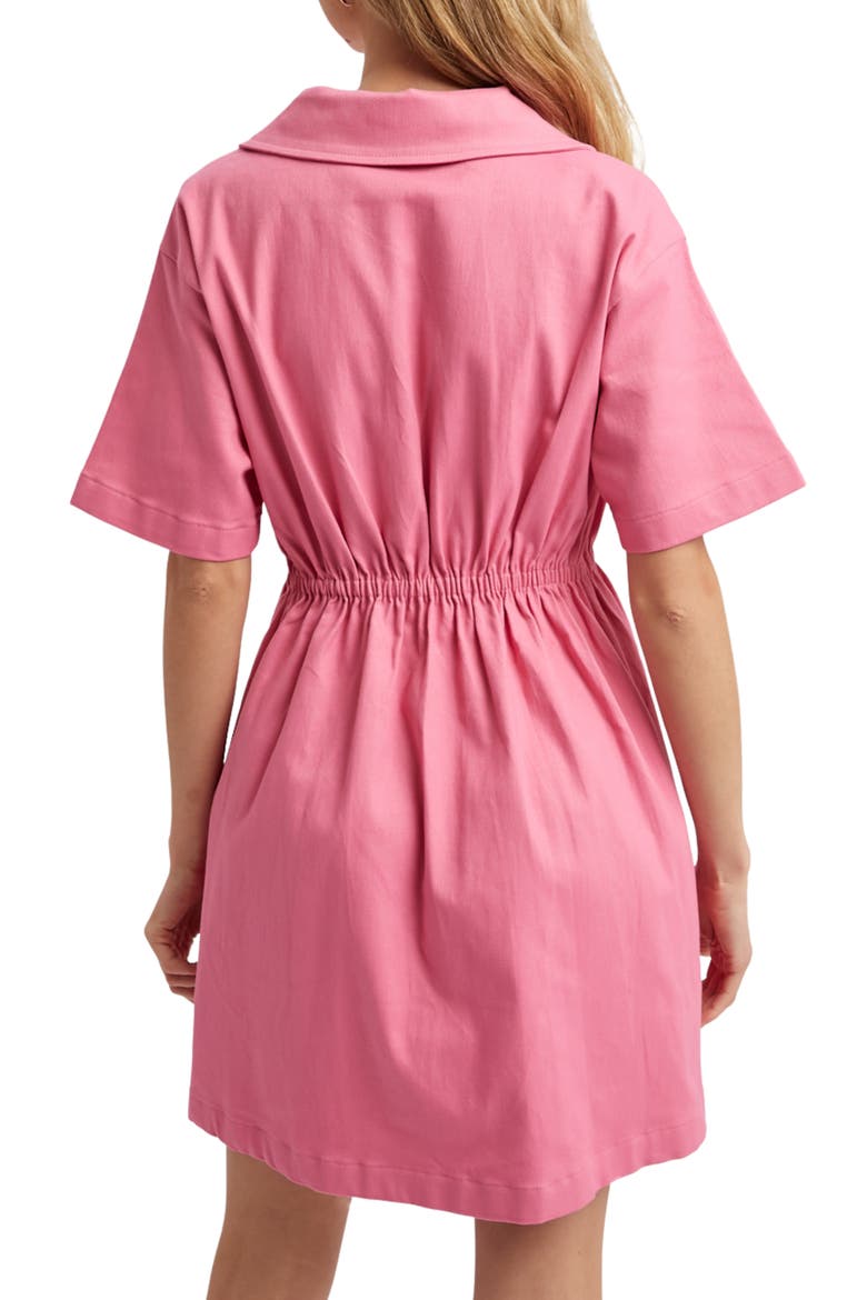 Cotton Twill Shirtdress, Alternate, color, PUNCH