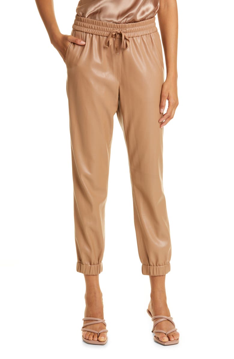 CAMI NYC Dalton Faux Leather Joggers, Main, color,