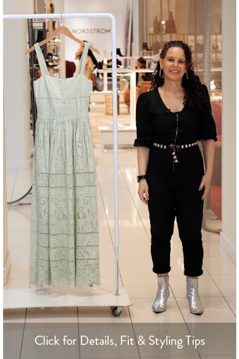 Anya Embroidered Cotton Maxi Dress video