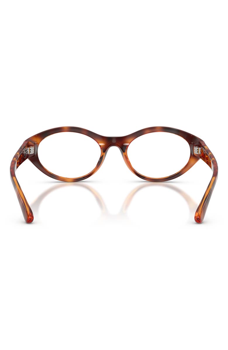 DIESEL<sup>®</sup> 51mm Oval Optical Glasses, Alternate, color, Havana / Demo
