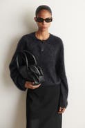 COS Brushed-Cashmere Crew-Neck Cardigan