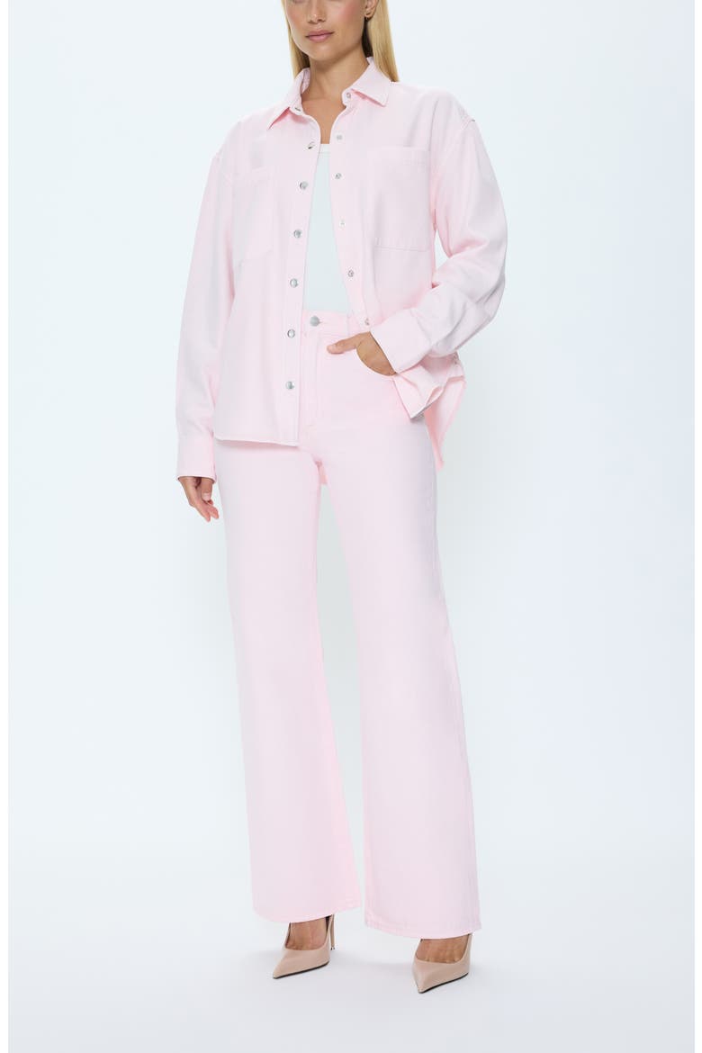 Larsen High Waist Wide Leg Jeans, Alternate, color, BLUSH