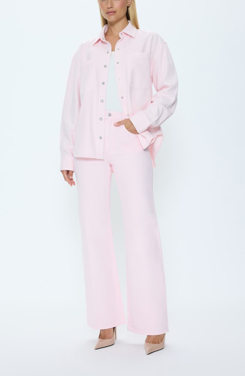 Pistola Larsen High Waist Wide Leg Jeans, Alternate, color, Blush