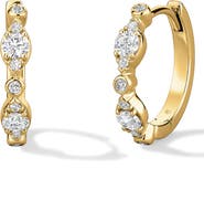 HEARTS ON FIRE Regal Diamond Hoop Earrings