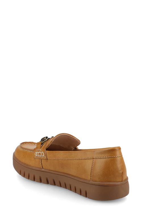 Journee Collection Kaya Horsebit Loafer In Brown