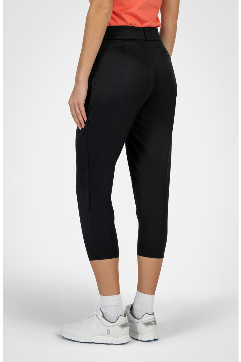 Courseluxe Performance Cropped Pants, Alternate, color, BLACK