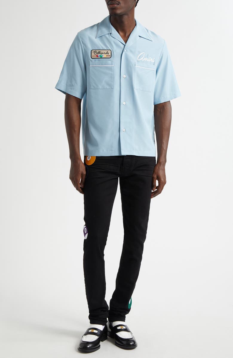 AMIRI Billiards Club Camp Shirt, Alternate, color, 