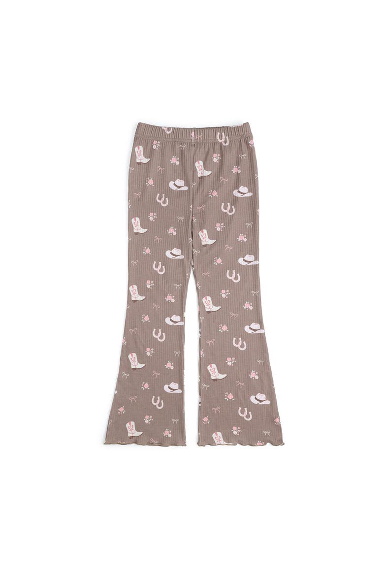 Howdy Darling Western Flare Legging, Main, color, Mocha