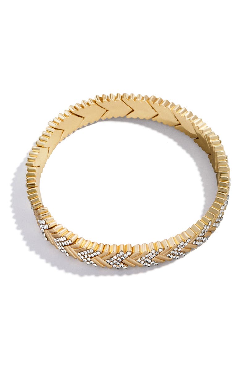 BaubleBar Naya Goldtone Bracelet, Alternate, color, Clear