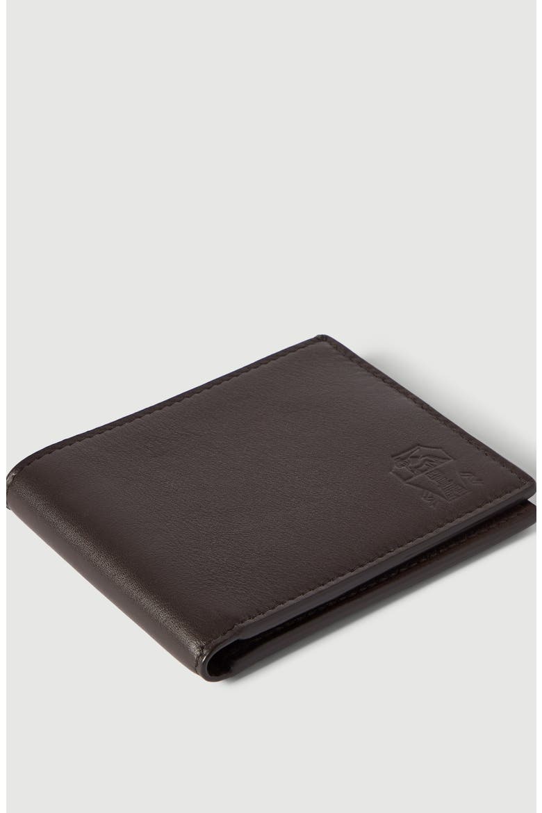 Smooth calfskin wallet, Alternate, color, Brown