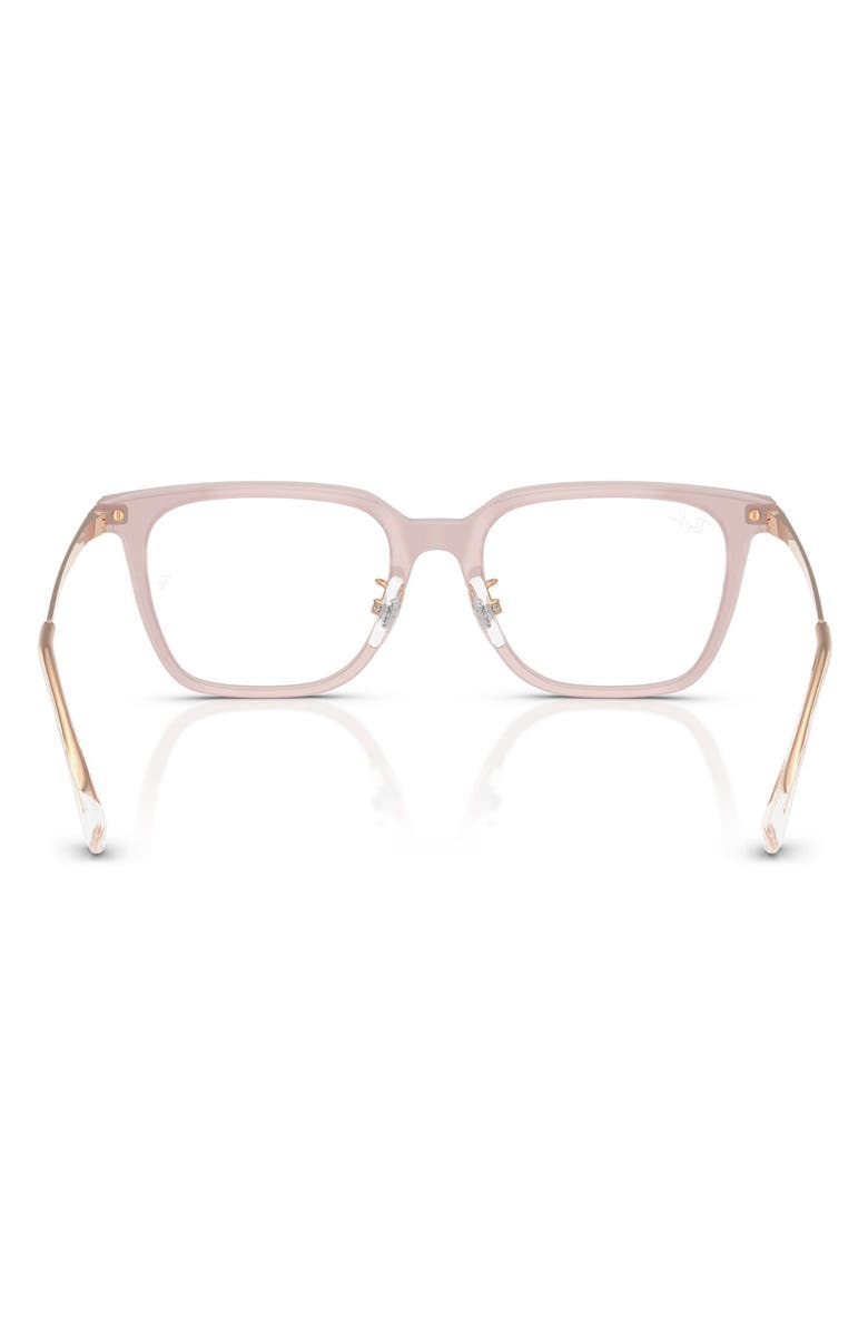 Ray-Ban 52mm Square Optical Glasses, Alternate, color, Light Brown/Beige