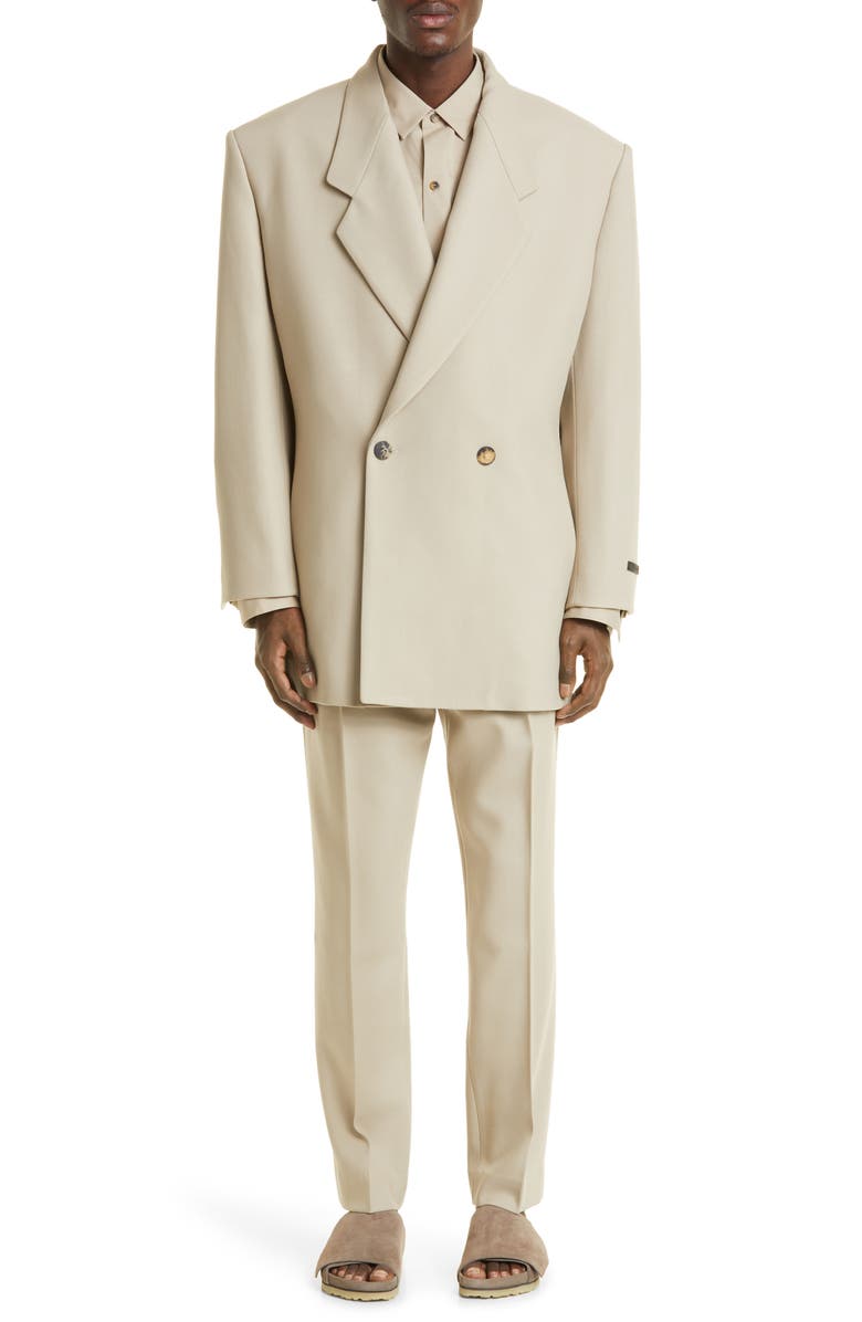 Fear of God Eternal Stretch Cotton & Wool Button-Up Shirt, Main, color,