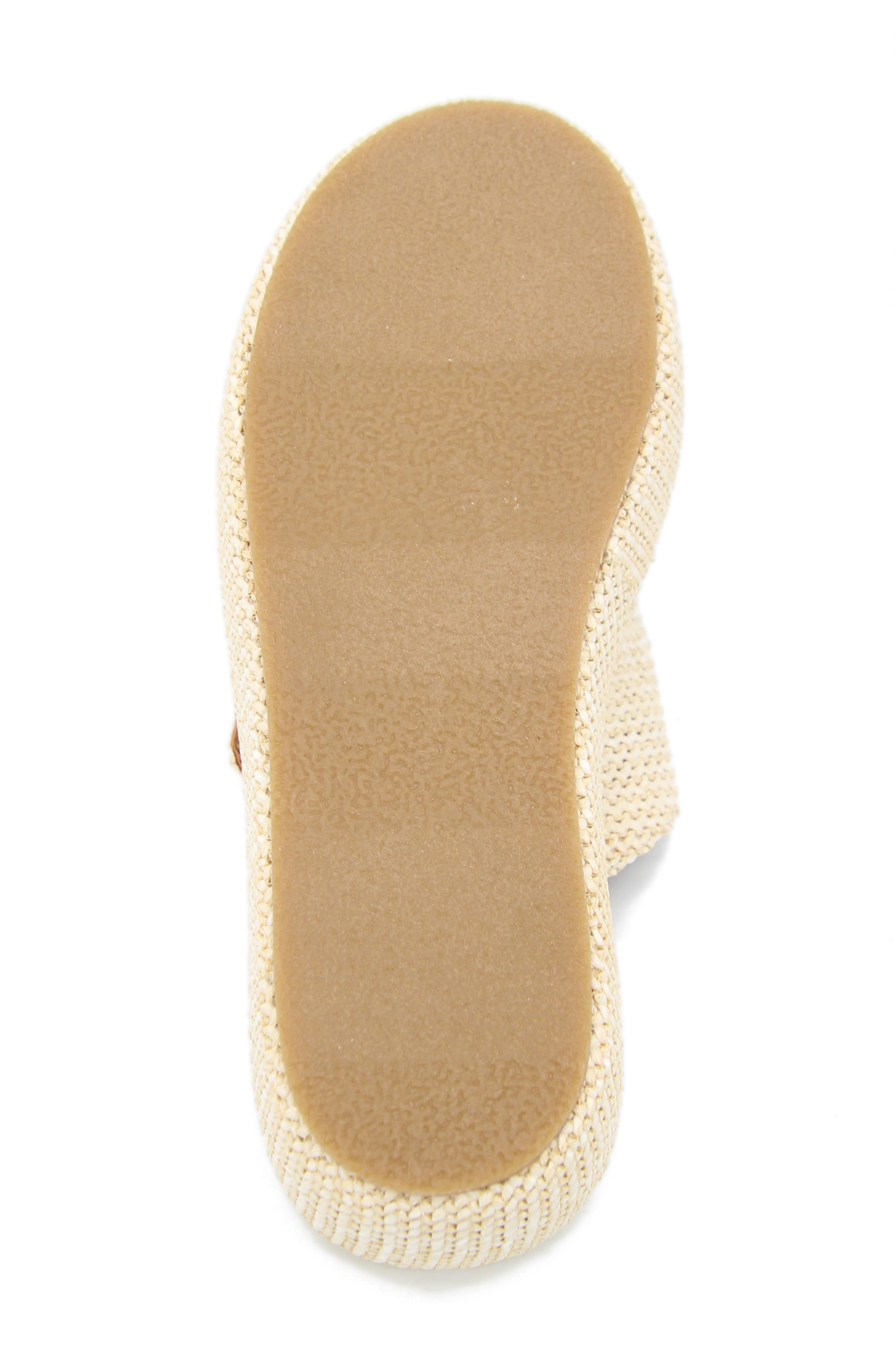 Gentle Souls Theresa Platform Slide Sandal, Alternate, color, Natural Raffia