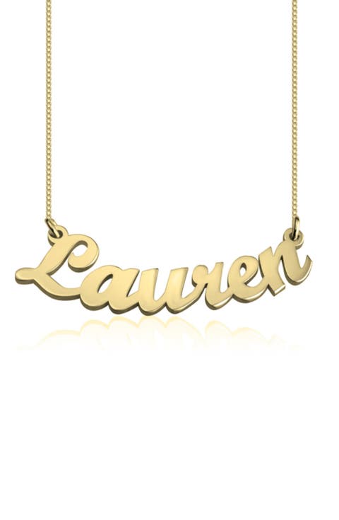 Personalized Nameplate Pendant Necklace