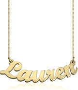 MELANIE MARIE Personalized Nameplate Pendant Necklace