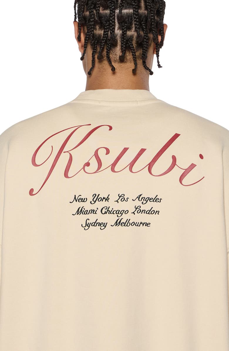 Ksubi Oversize Playoff Ekcess Embroidered Graphic Sweatshirt, Alternate, color, 