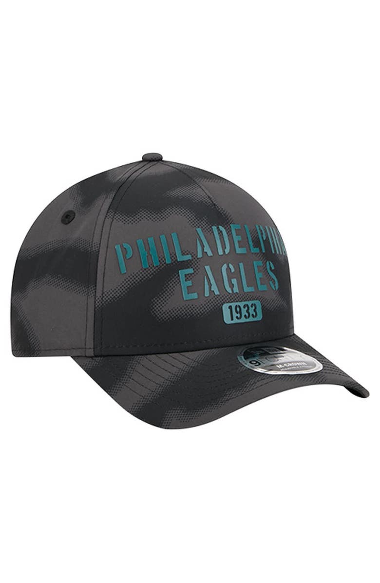 New Era Men's New Era Gray Philadelphia Eagles Halftone Camo 9FORTY Hat, Alternate, color, Gray