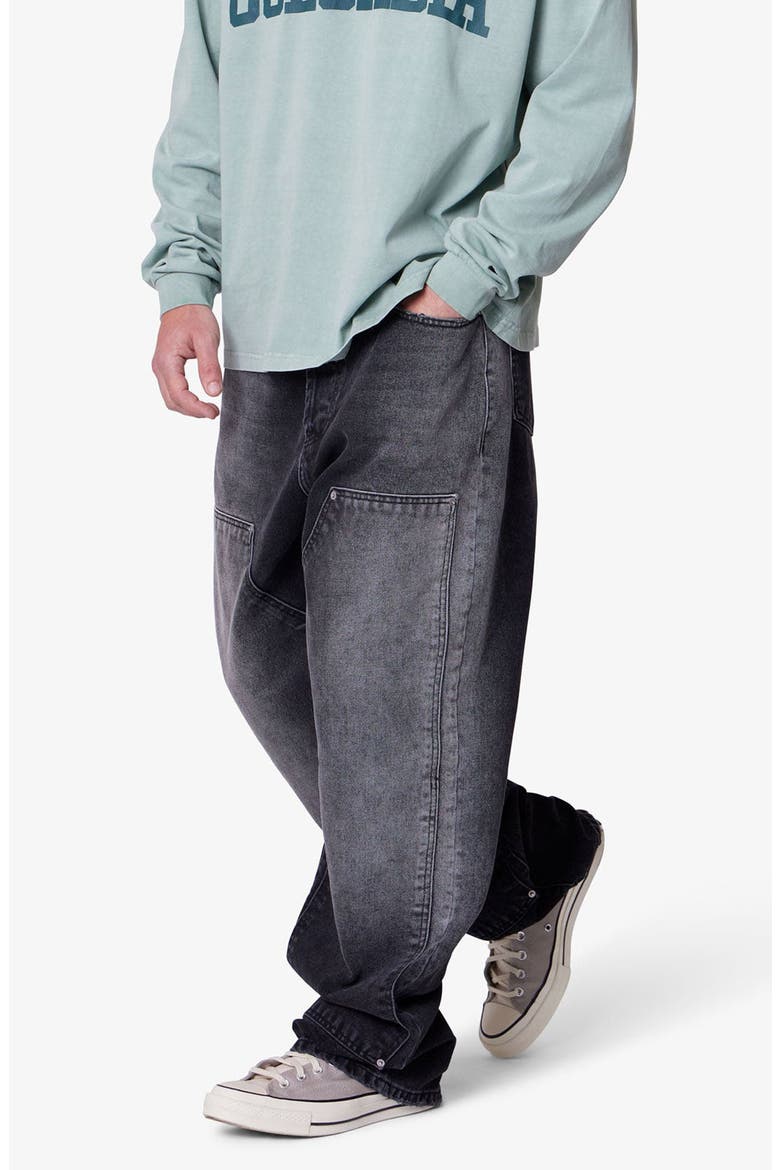 West Double Knee Jeans, Alternate, color, BLACK