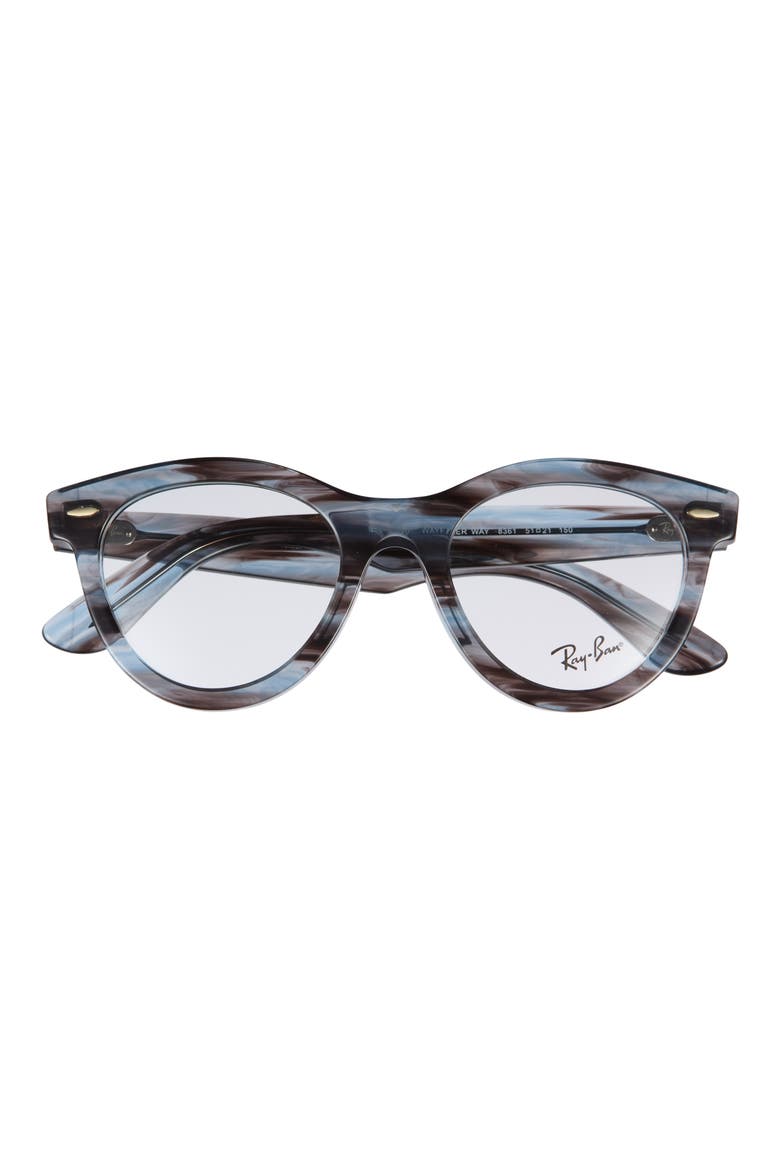 51mm Oval Optical Glasses, Main, color, BLUE