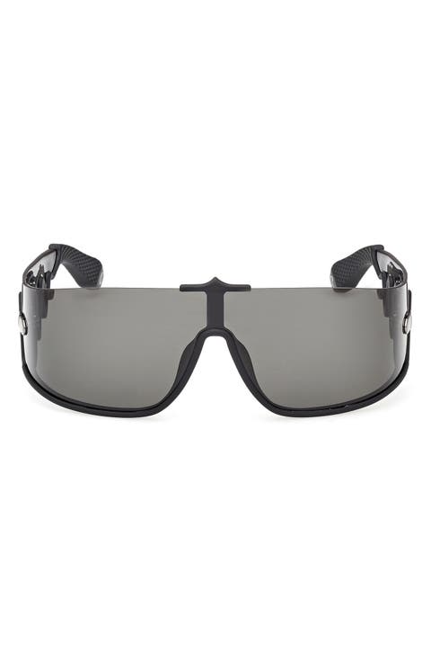 141mm Loubishark Square Shield Sunglasses