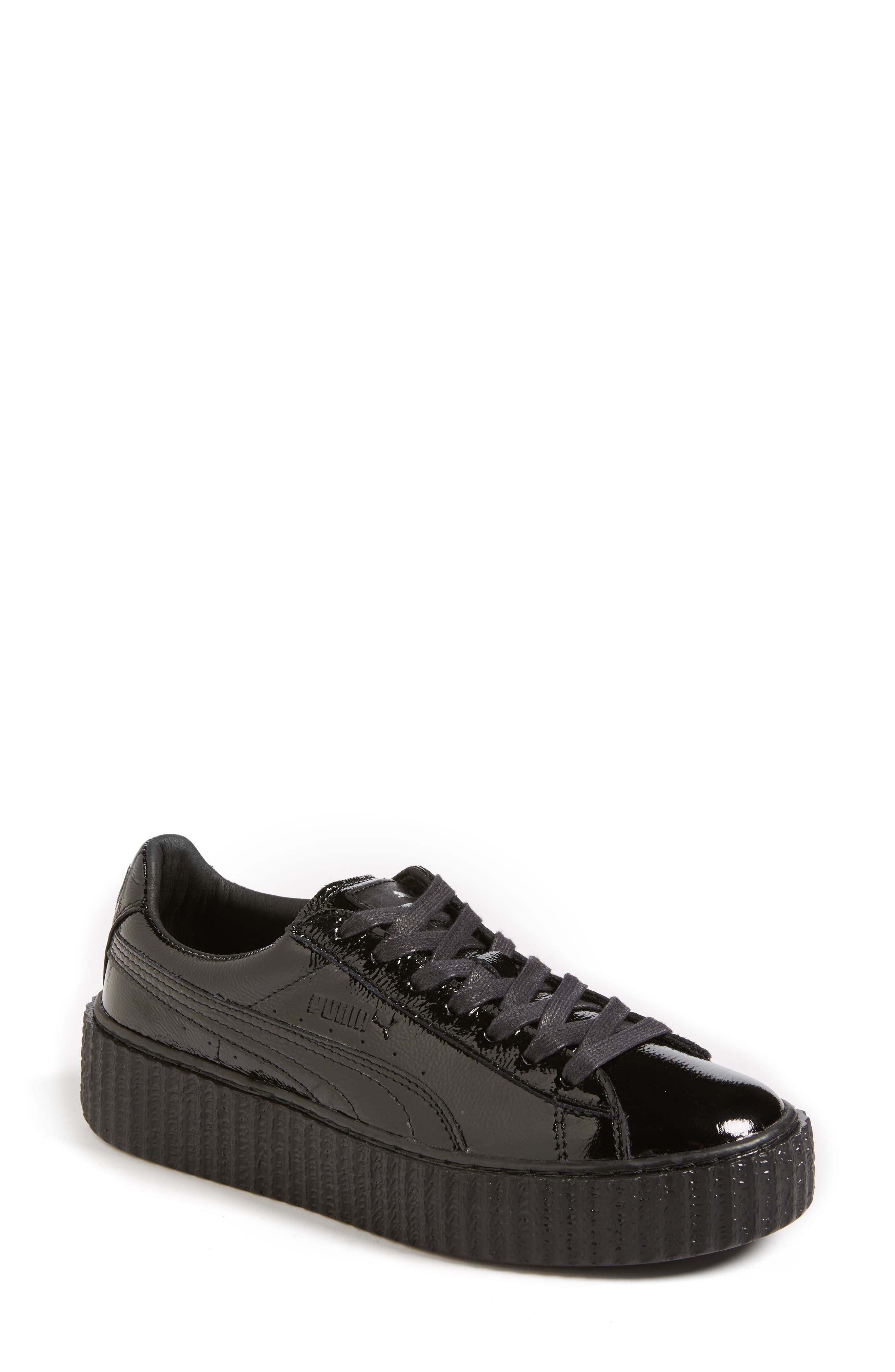 FENTY PUMA by Rihanna Creeper Sneaker, Main, color, BLACK PATENT LEATHER