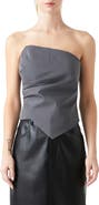 Grey Lab Drape Corset Top