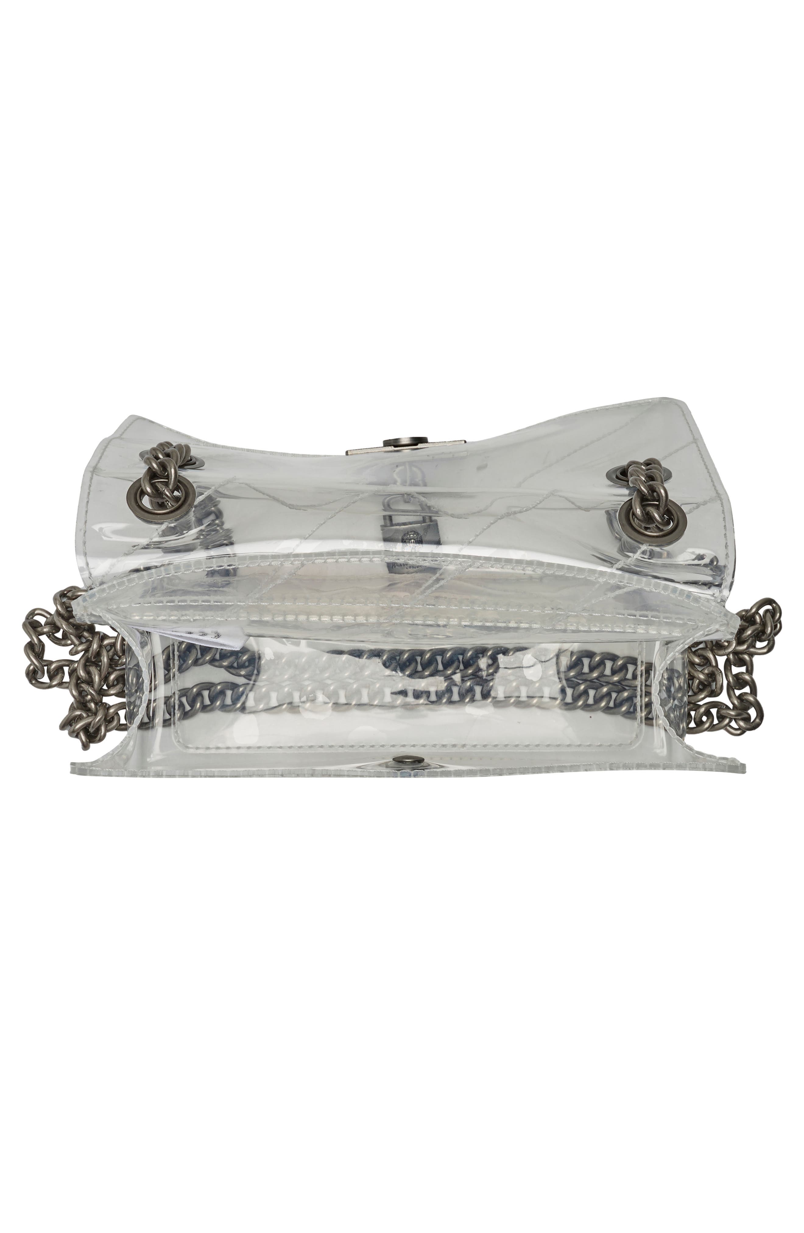 Kurt Geiger London Mini Brixton Vinyl Crossbody Bag, Alternate, color, Silver