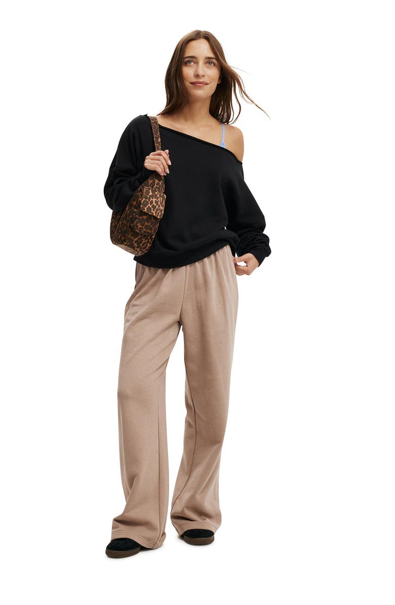 Cotton On Women's Classic Fleece Off The Shoulder Sweatshirt, Alternate, color, 