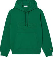 Lacoste Relaxed Fit Logo Patch Hoodie